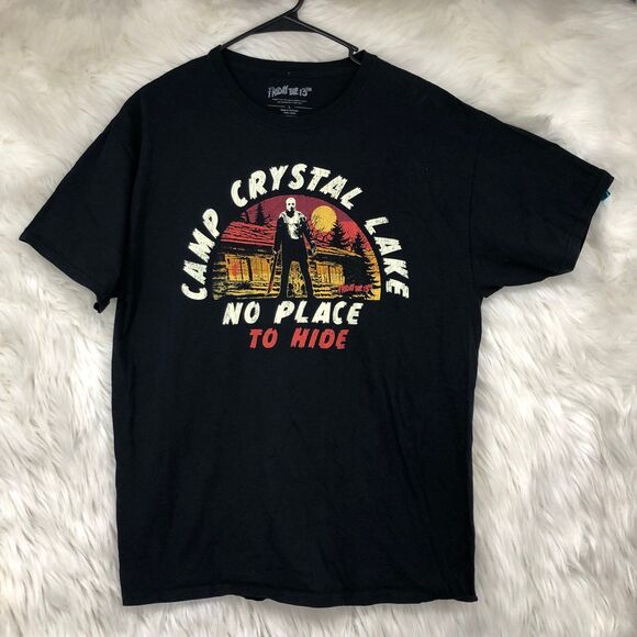 Friday the 13th: Camp Crystal Lake, No Place to Hide T-Shirt, Horror Movie SZ L - Picture 1 of 7